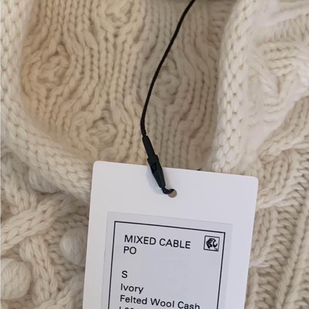 Theory cable mixer wool sweater